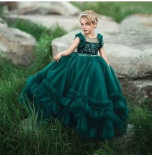 Robe de cérémonie fille sur mesure accepte les couleurs spécifiées