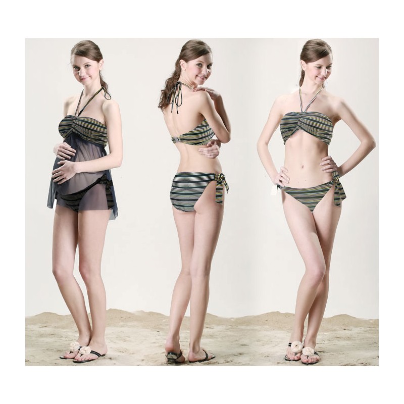 Transformable Tankini & Bikini Maternity Nursing Swimsuit