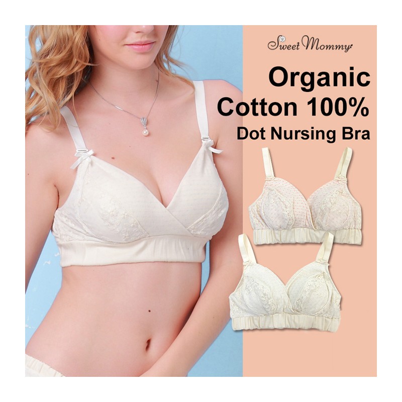 Organic Cotton Dot Maternity Nursing Bra