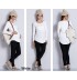 Cotton round neck and long sleeve nursing top 