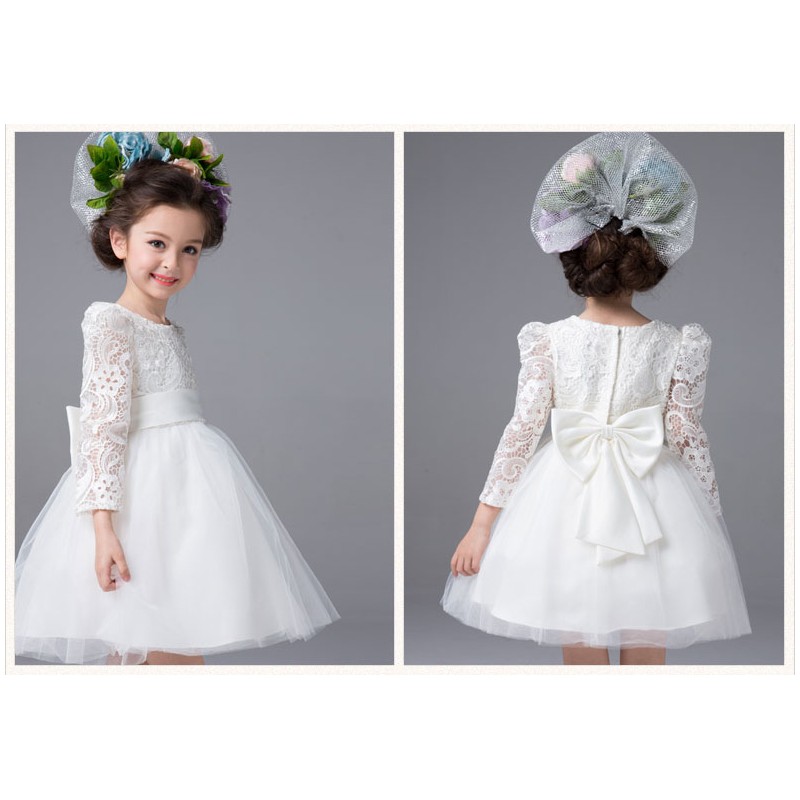 white colour baby frock