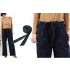 Adjustable waist maternity denim trousers