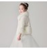 Elegant winter bolero for little girls white