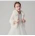 Elegant winter bolero for little girls white