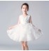 Flower girl white embroidered dress 100-150cm